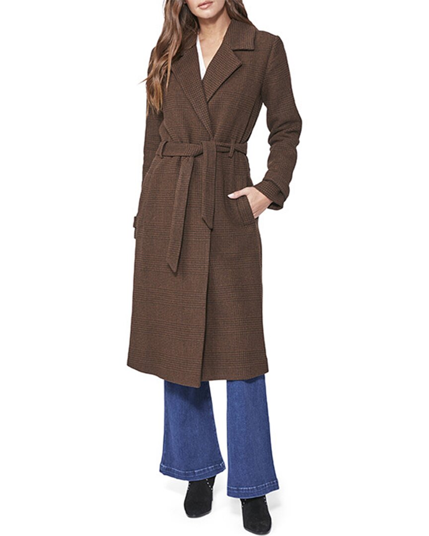 Shop Paige Jona Wool-blend Coat In Brown