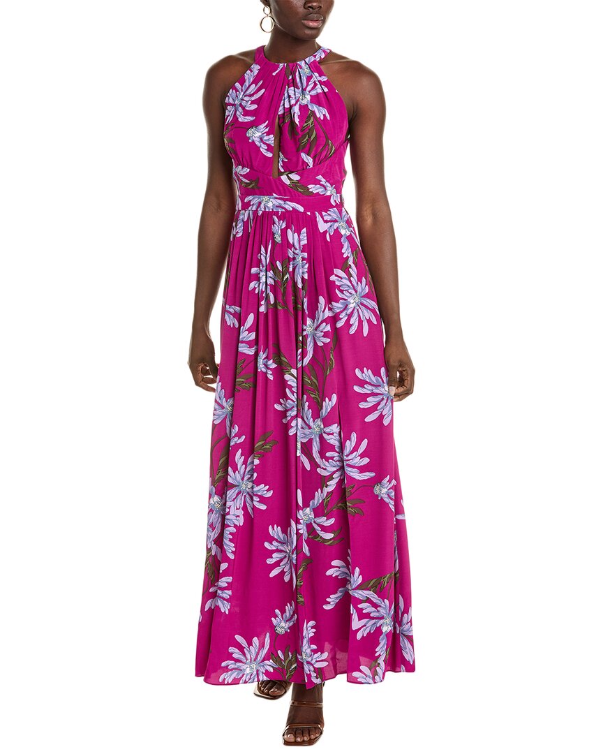 Diane Von Furstenberg Ziva Maxi Dress In Purple