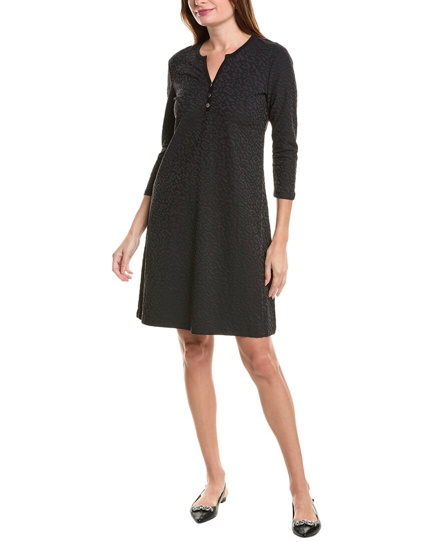 J.mclaughlin Lynn Henley Dress In Black