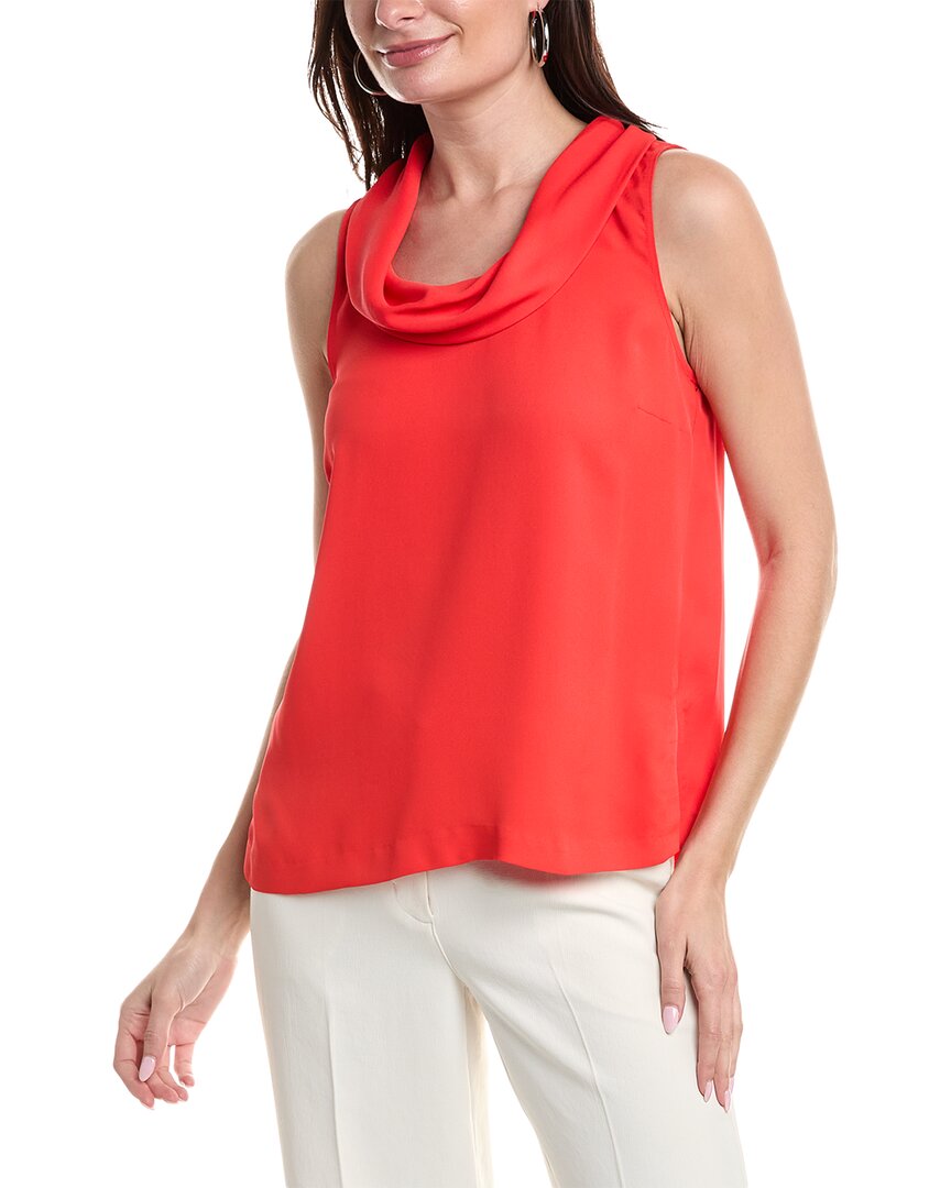 Vince Camuto Cowl Neck Blouse In Red