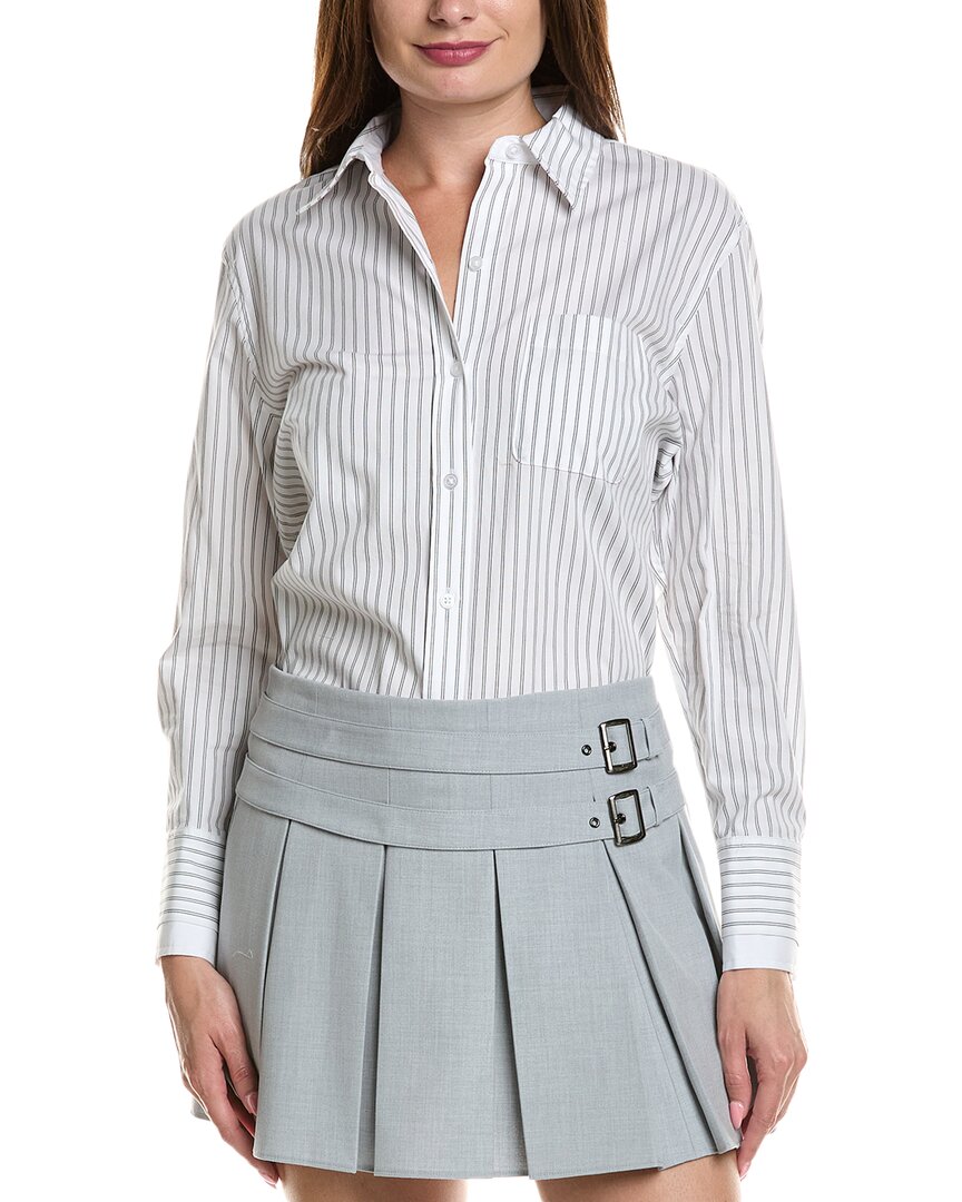 Kenneth Cole Oversized Shirt In White