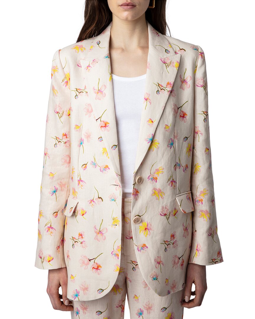 Shop Zadig & Voltaire Vegy Linen Courtney Blazer