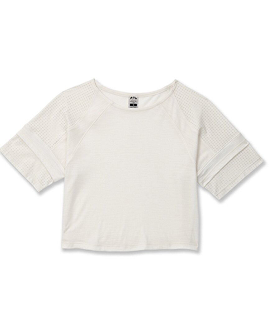Apl Athletic Propulsion Labs Athletic Propulsion Labs The Perfect Wool Crop Top In White