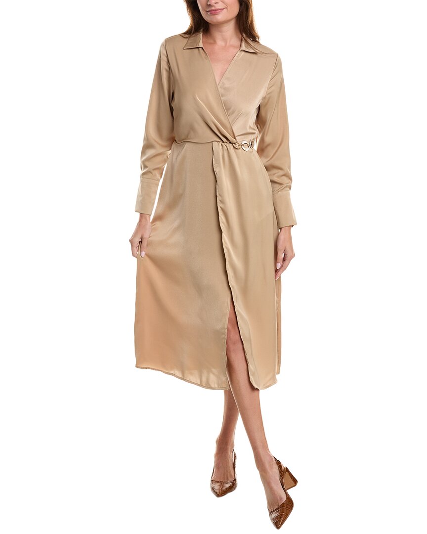 Anna Kay Shirtdress In Brown