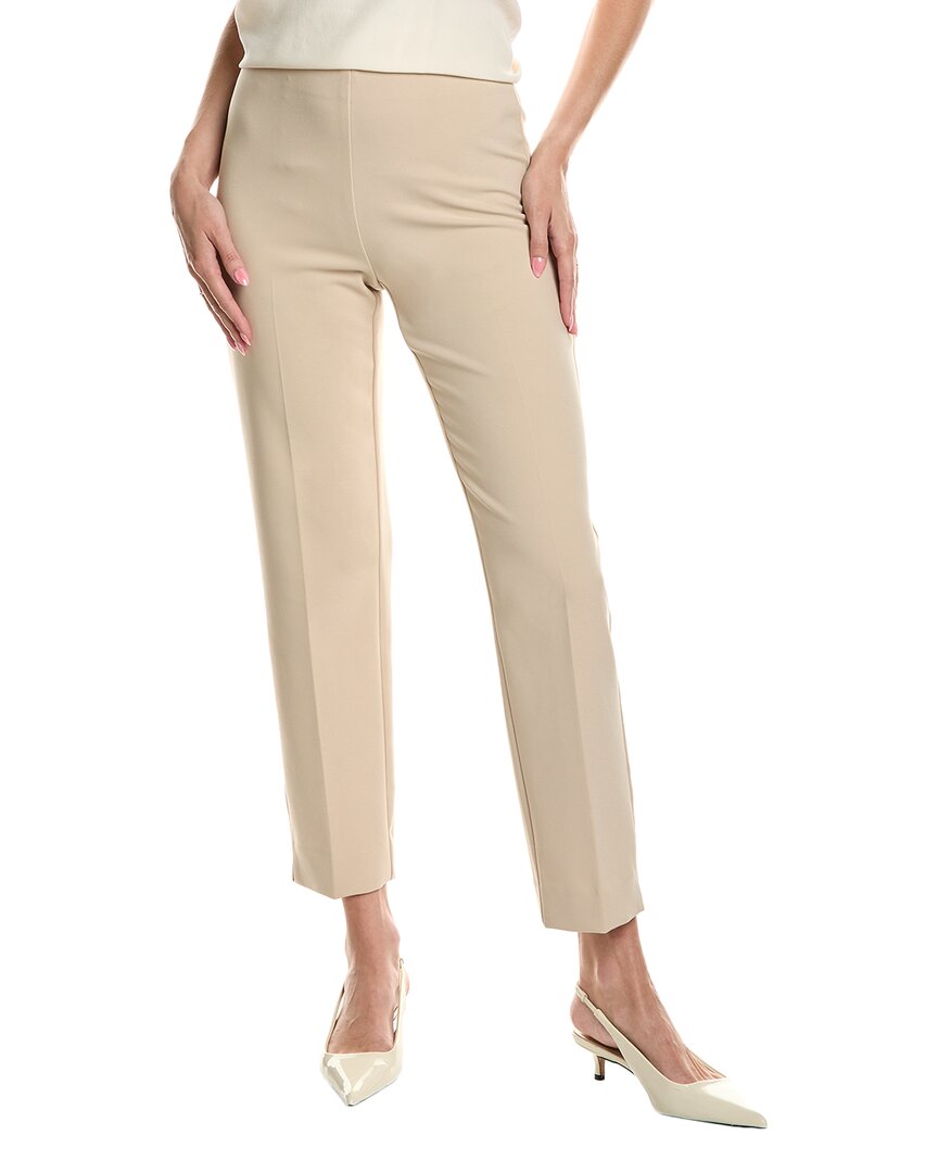 Anne Klein Petite Hollywood Pull-on Straight Pants In Neutral