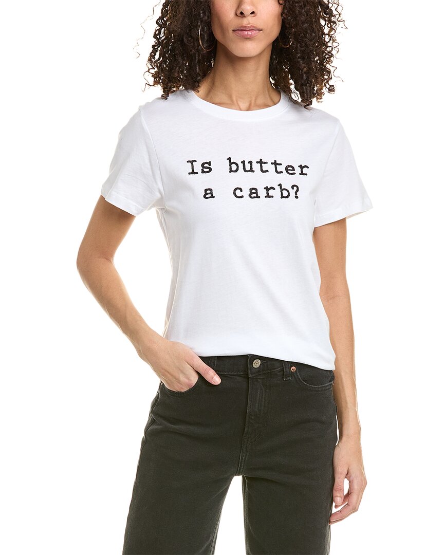 Shop Prince Peter Is Butter A Carb T-shirt In White