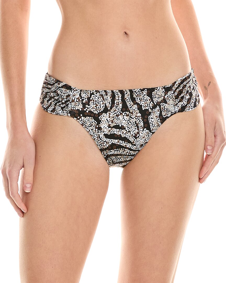 Tommy Bahama Playa Brava Reversible Hipster Bikini Bottom In Black