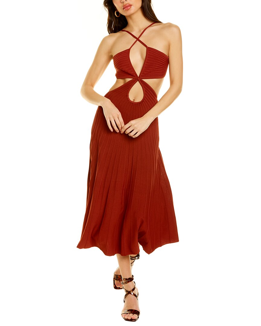 Shop Cult Gaia Ottilia Maxi Dress In Brown