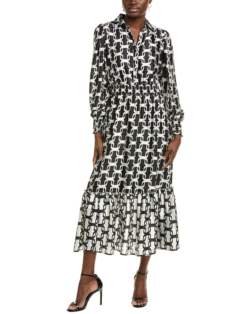 T Tahari Midi Dress In Black