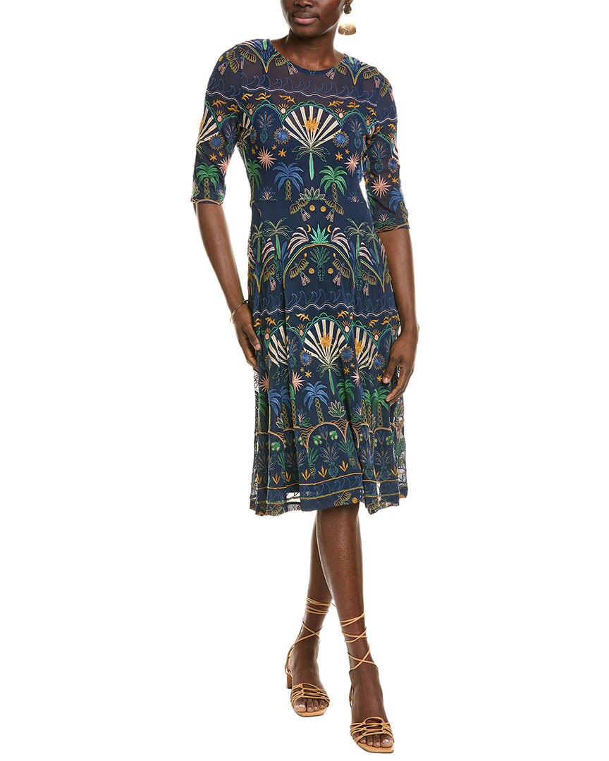 Johnny Was Nova Mesh Midi Dress