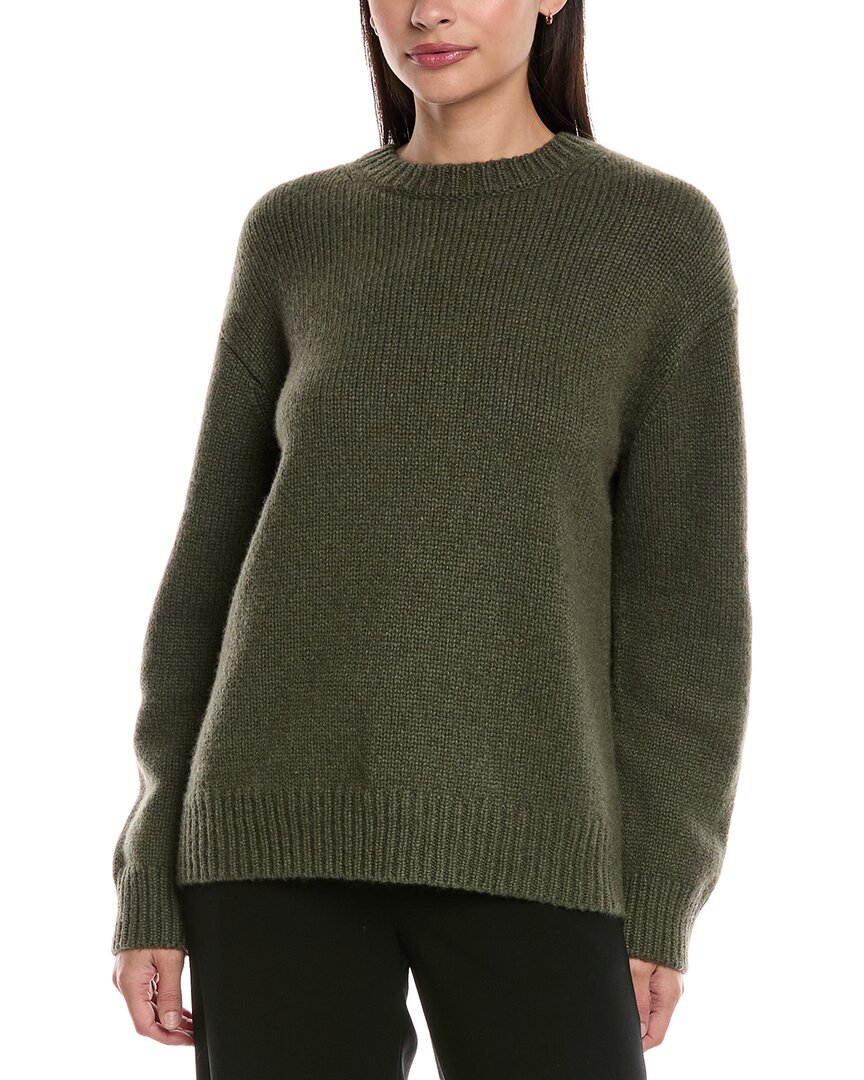 Lafayette 148 New York Reclaimed Cashmere & Wool-blend Sweater In Green