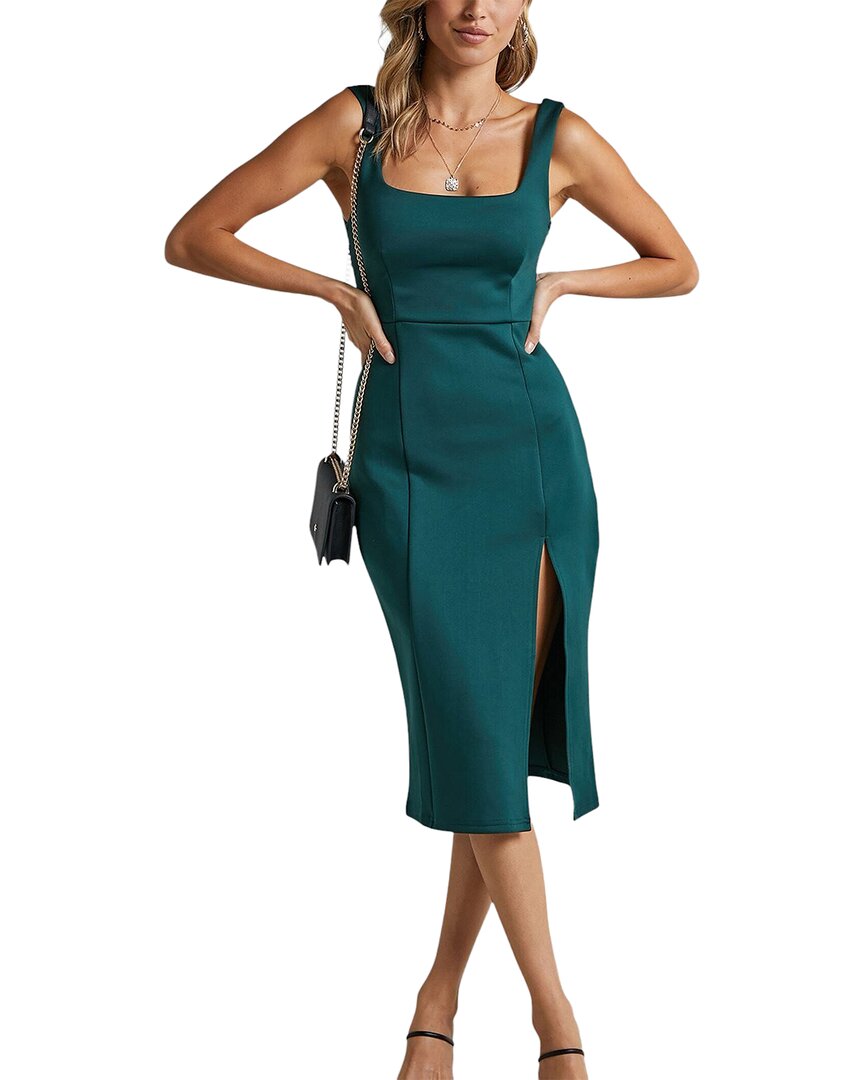 Madmext Midi Dress In Green