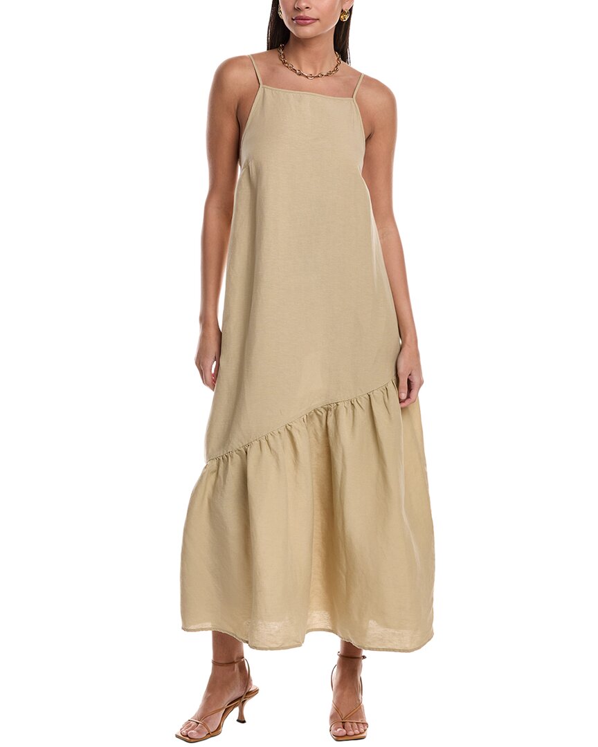 Shop Onia Air Linen-blend Square Neck Maxi