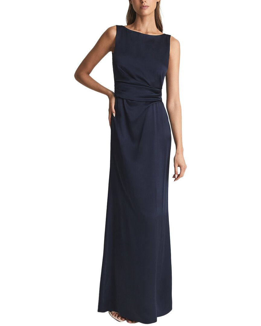 Reiss Mia Drape Front Maxi Dress