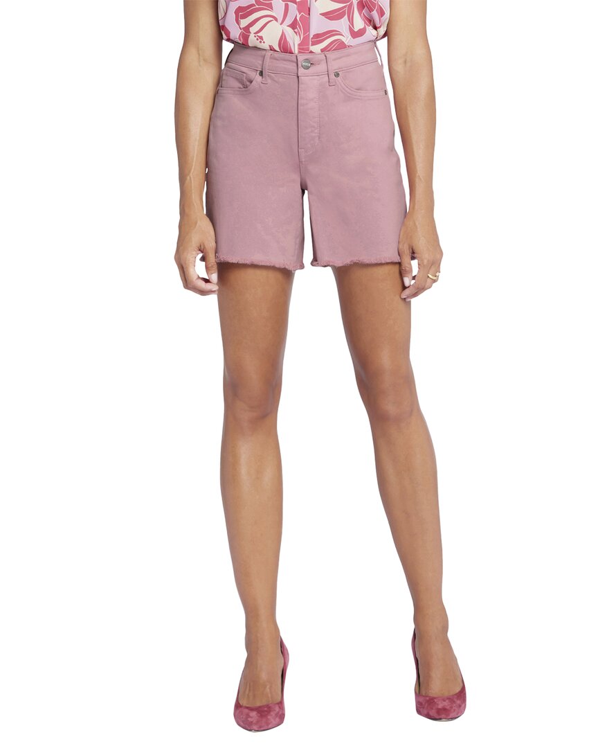 Nydj Frayed High Waist A-line Shorts