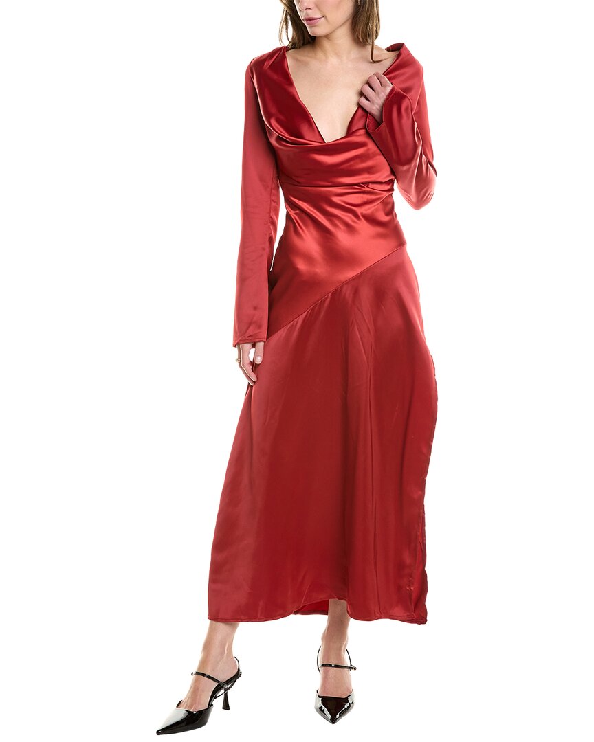 Madison Miles Maxi Dress In Red
