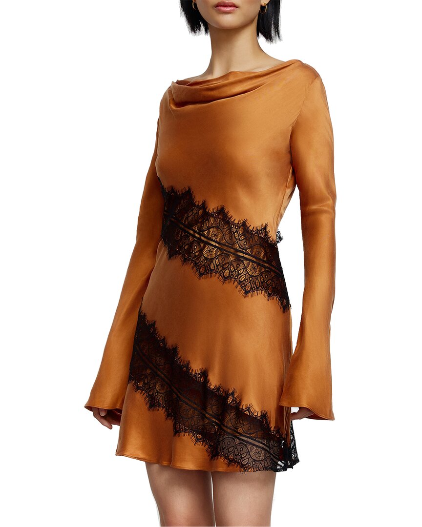 Significant Other Helaina Mini Dress In Caramel In Brown