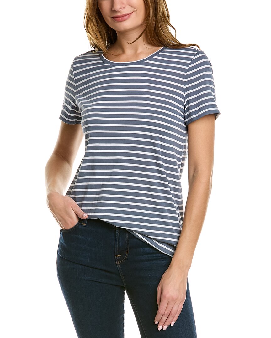 Lafayette 148 The Modern T-shirt In Nocolor