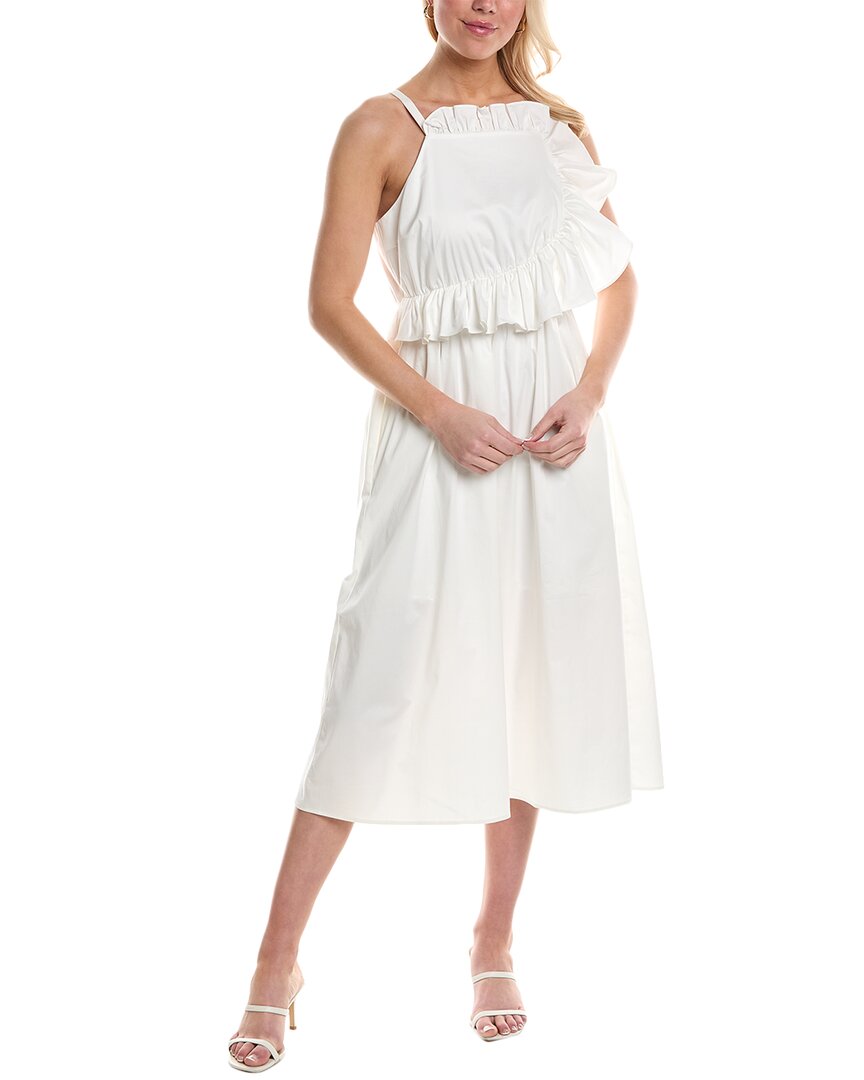 Shop Crosby By Mollie Burch Genevieve Midi Dress In White