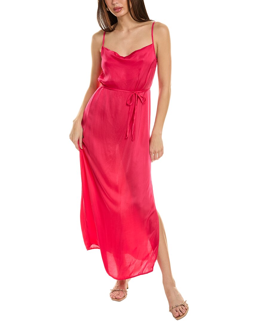 Shop Bella Dahl Cowl Neck Maxi Dress In Pink