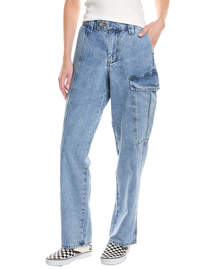 One Teaspoon Legends Berlin Blue High Waist Mom Jean In Blue