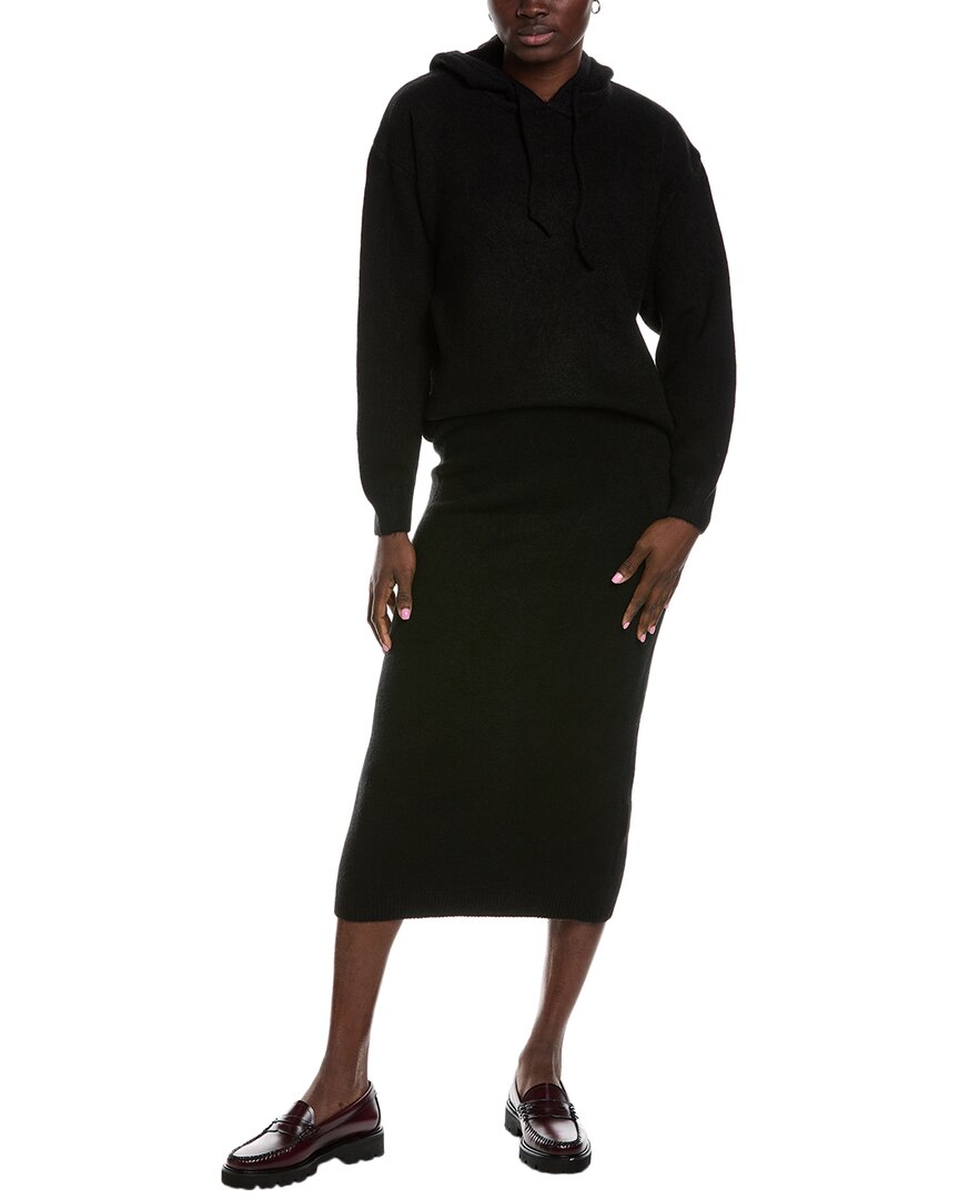 Lyra & Co 2pc Sweater & Skirt Set In Black