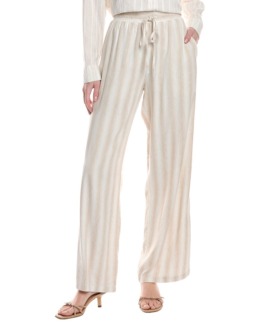 Bella Dahl Side Slit Wide Leg Linen Pant