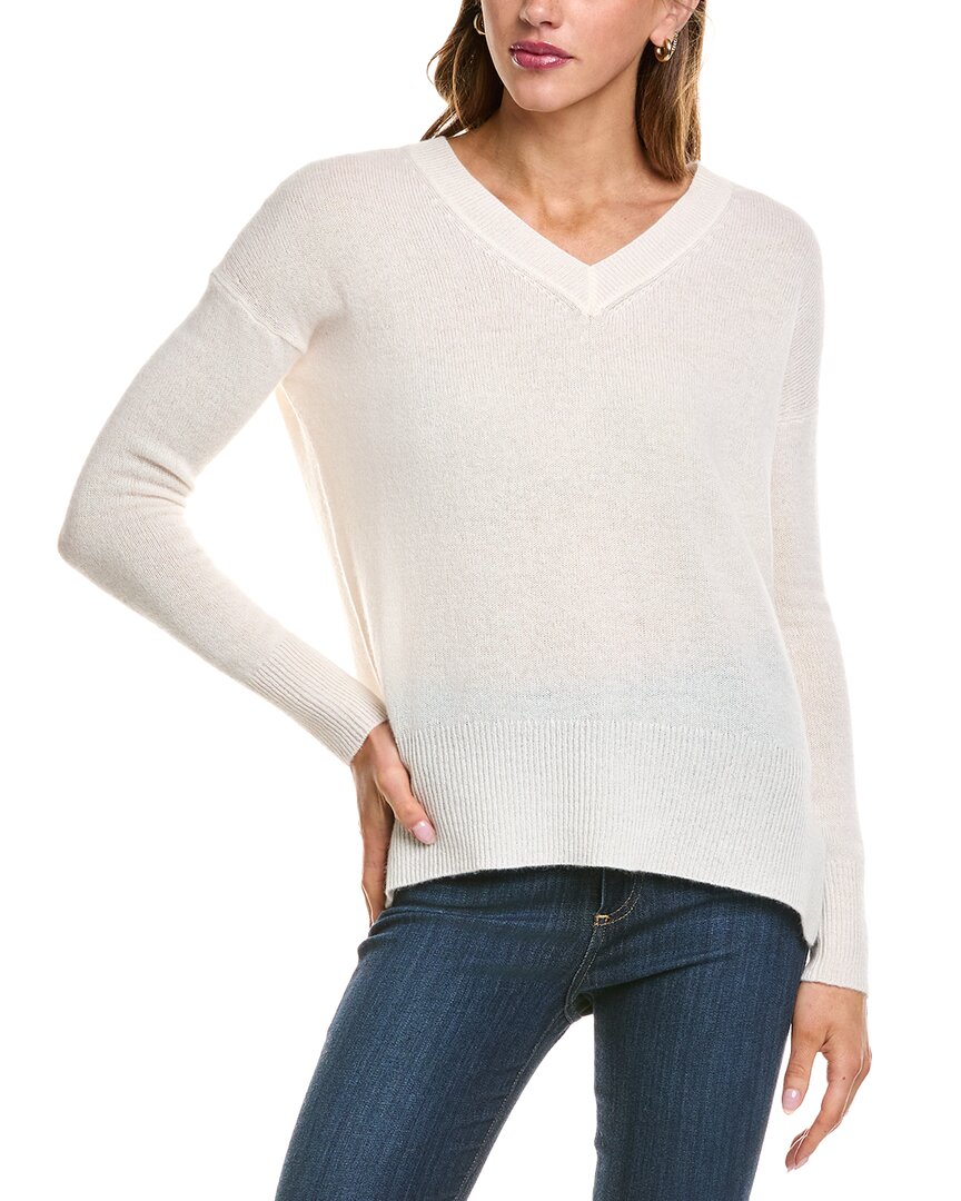 Philosophy Di Lorenzo Serafini Philosophy Oversized V-neck Sweater In White
