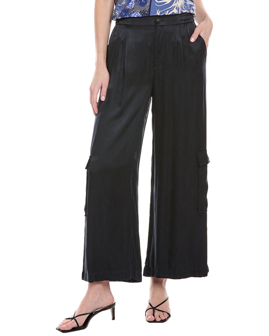 Shop Johnny Was Petite Pleated Pull-on Pant In Black