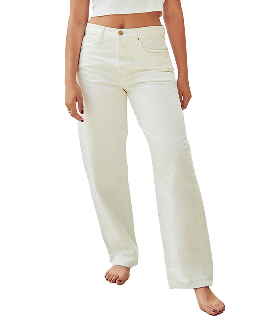 Nelle Atelier The Claire Boyfriend Denim In White
