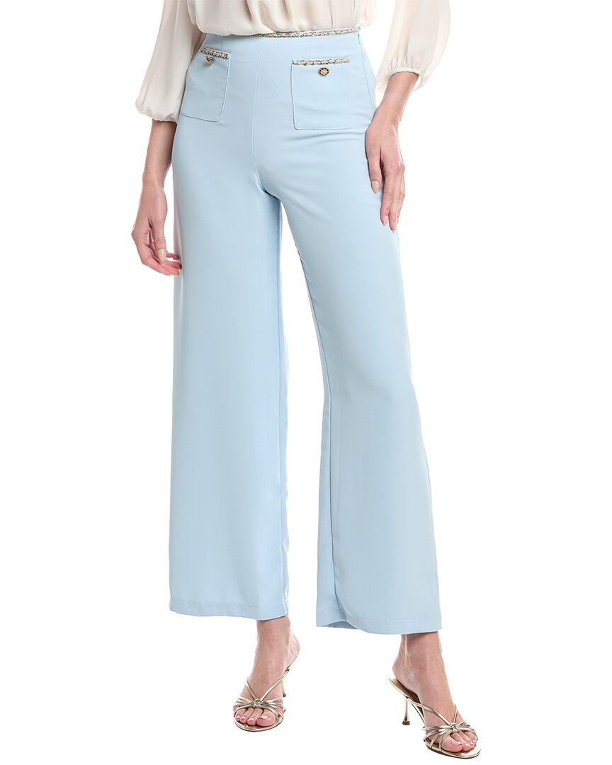 Gracia Chain Trim Wide Leg Pant