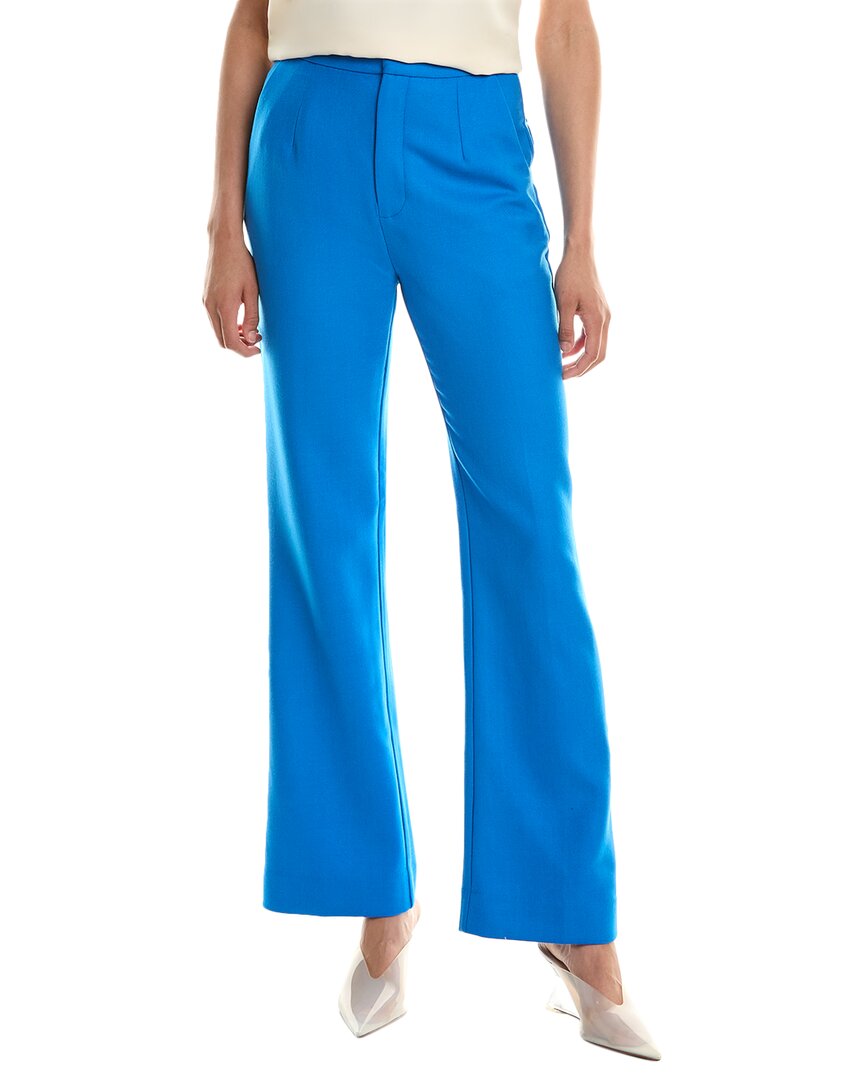 Equipment Cassian High-waisted Trousers In Blue