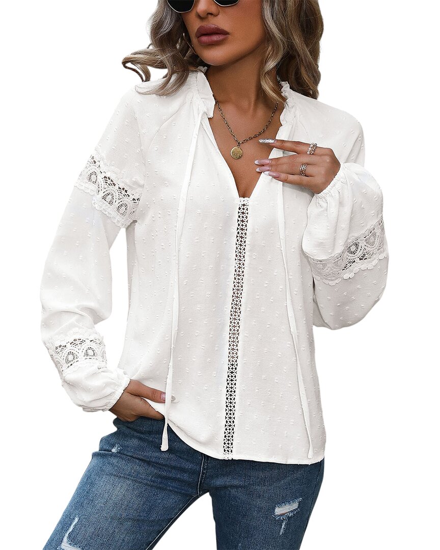 Vera Dolini Blouse In White