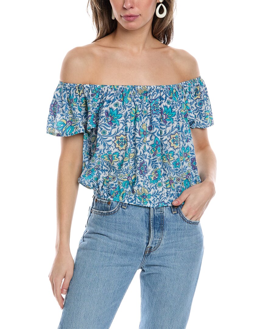 Walker & Wade Walker&wade Salsa Top In Blue