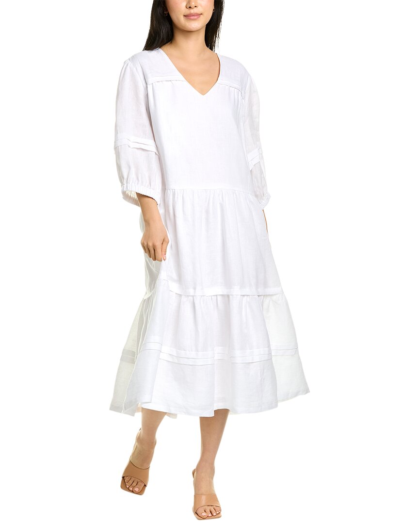 Tyler Boe Tyler Böe Meghan Linen Midi Dress In White
