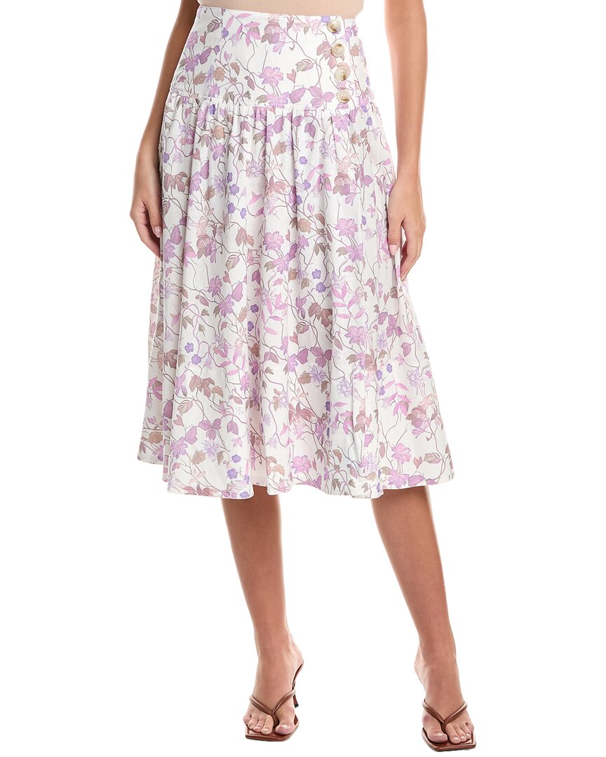 Fate Midi Skirt In White