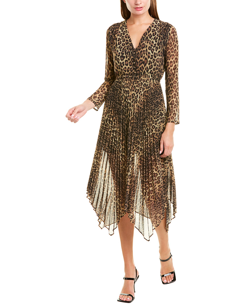 Image of The Kooples Contemporary Leopard Midi Dress