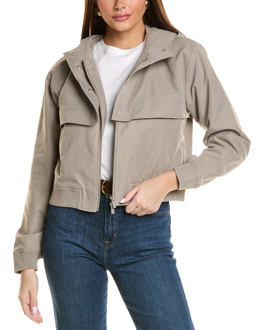 Splendid Arizona Crop Hooded Jacket In Grey