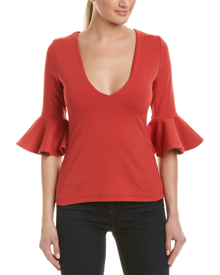 Image of susana monaco Ruffled Top
