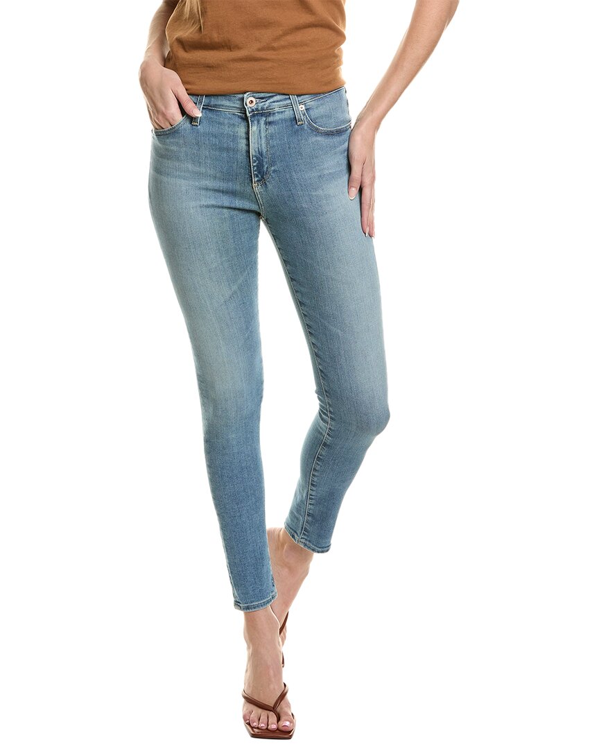 Shop Ag Jeans Farrah High-rise Skinny Ankle Jean In Blue