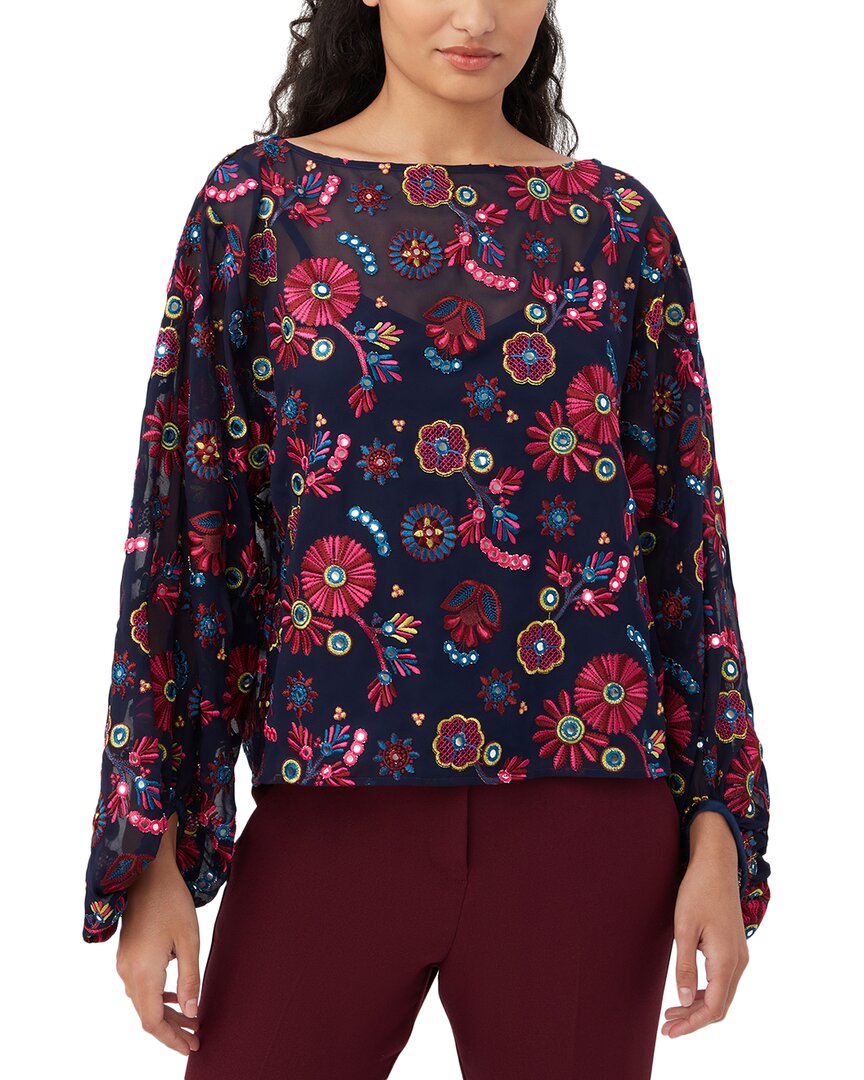 Trina Turk Ursa Top In Navy Multi