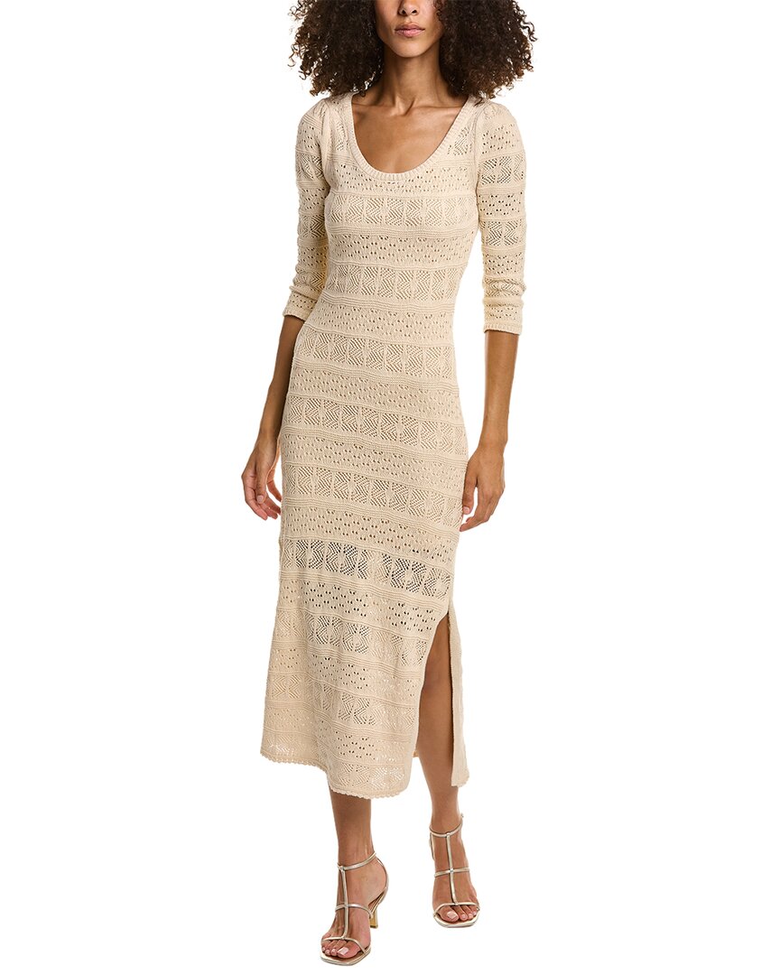 Shop Saltwater Luxe Ronni Midi Dress In White