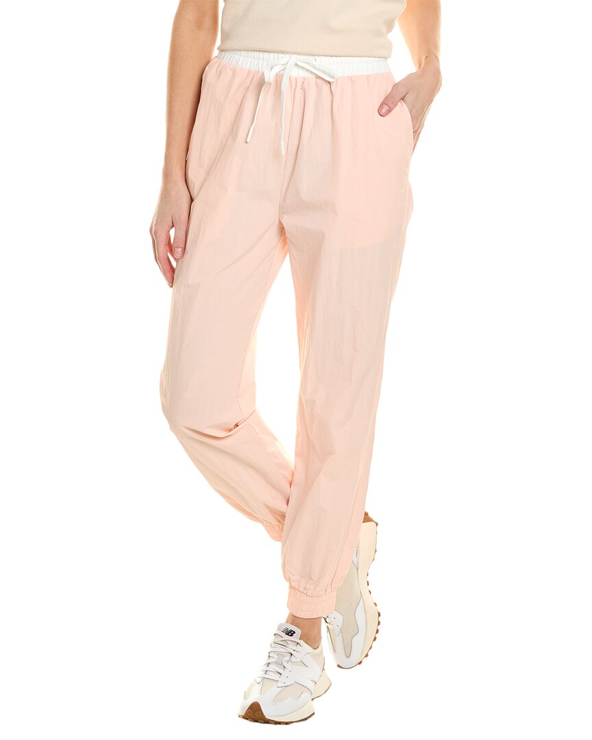 Shop Onia Mixed-material Jogger Pant In Pink