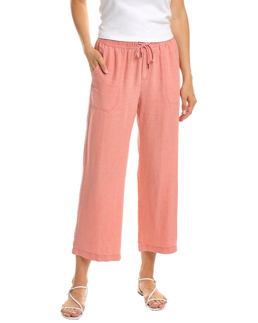 Splendid Crop Wide Leg Linen-blend Pant