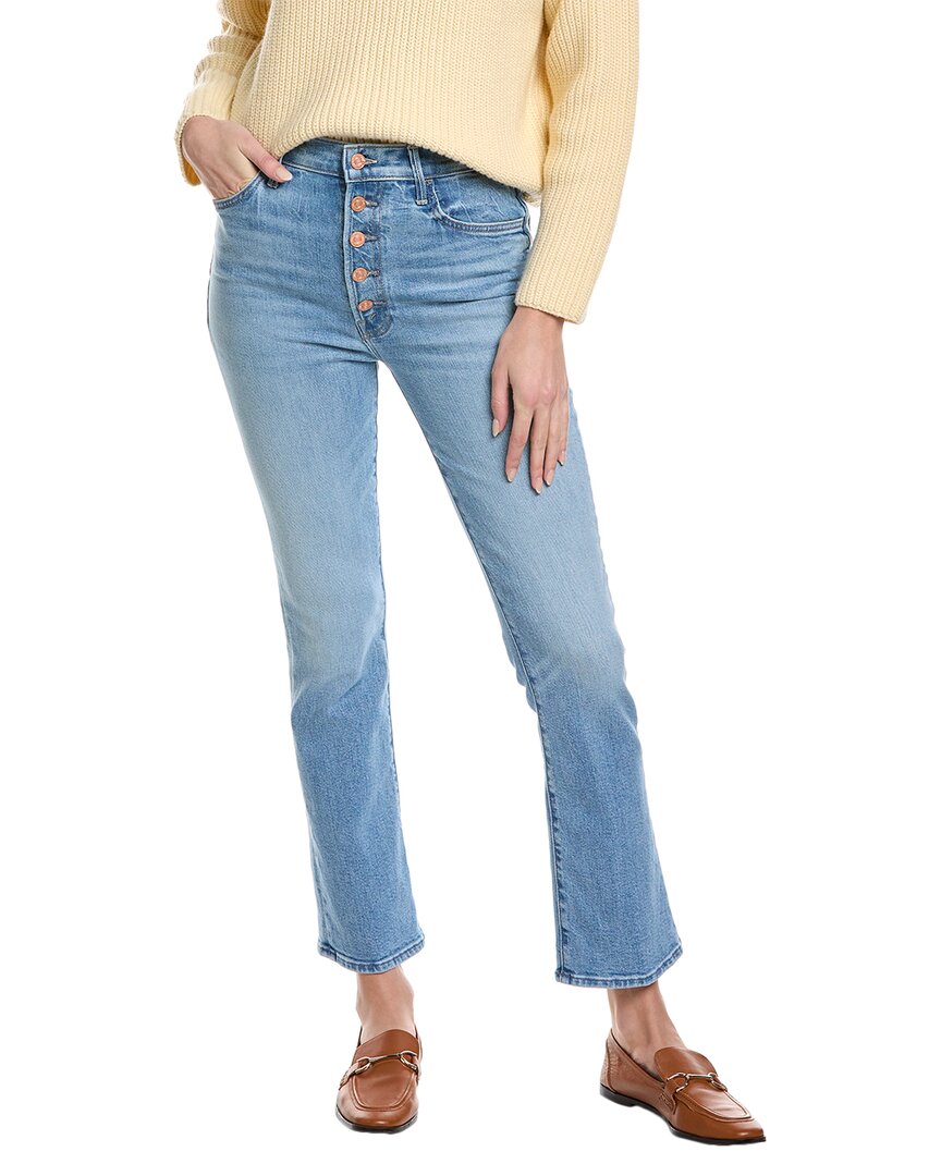 Mother The Pixie Hustler Ankle High-rise Tarot Time Bootcut Jean In Blue