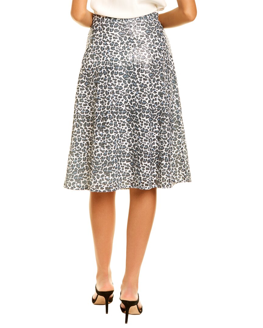 Olivia Rubin Jeanie Sequin Midi Skirt In White