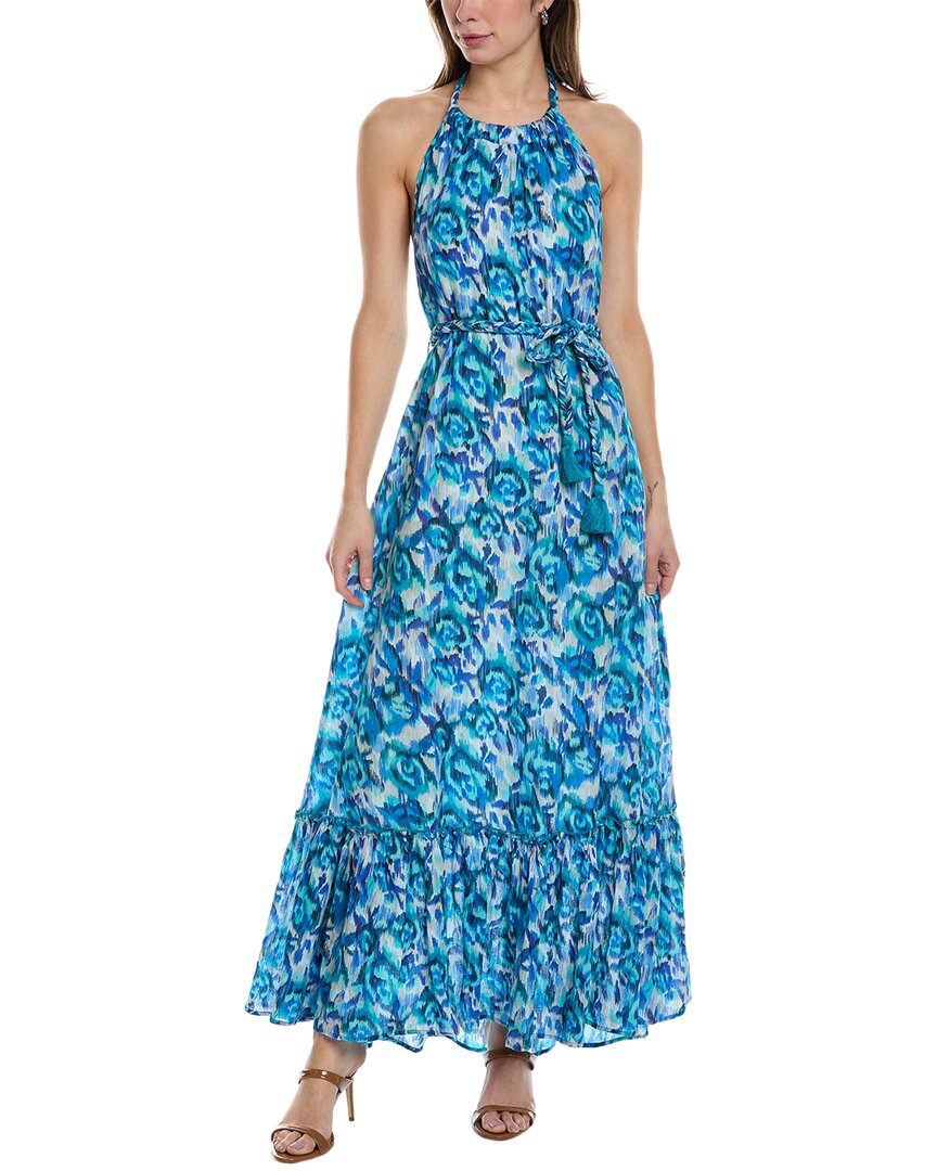 Shop Allison Portia Maxi Dress In Blue