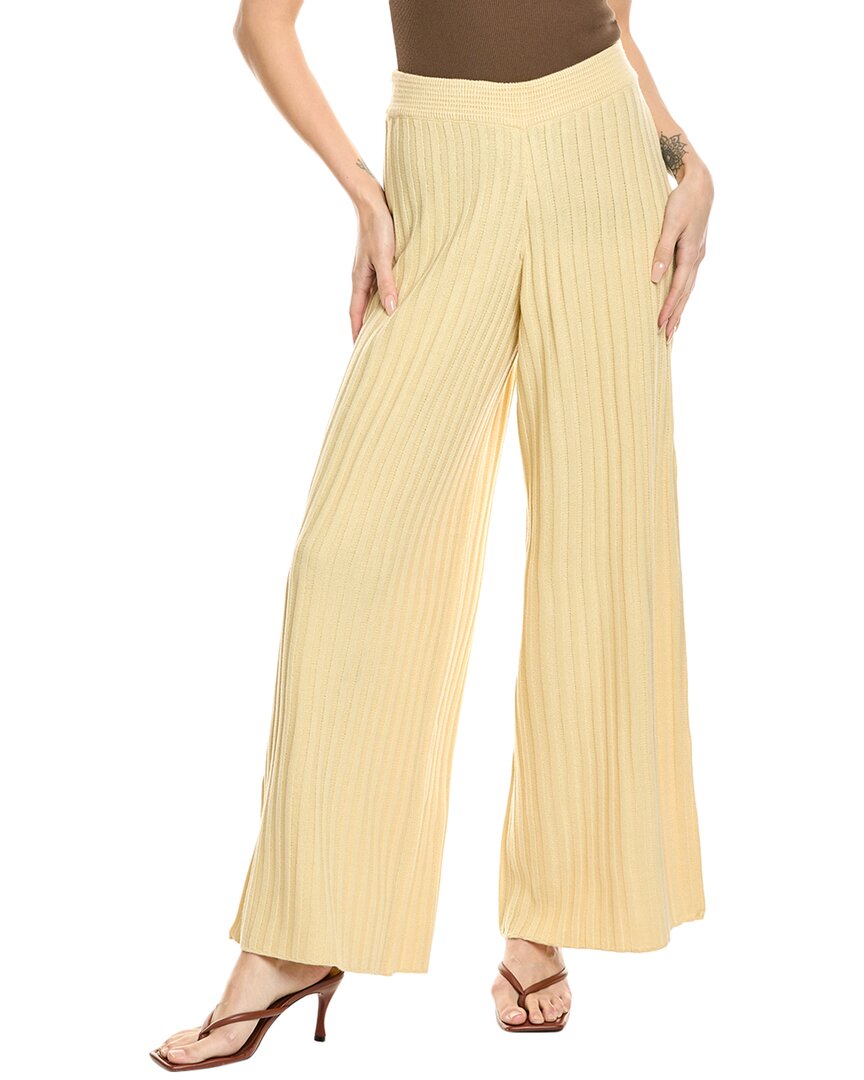 Weworewhat Wide Leg Pull On Pant In Brown