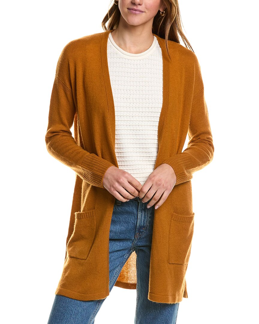 Hannah Rose Wool & Cashmere-blend Cardigan In Brown