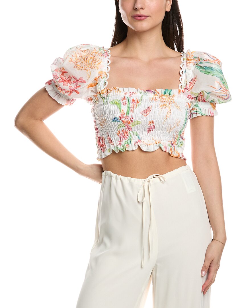 Shop Charo Ruiz Ibiza Lirio Top In White
